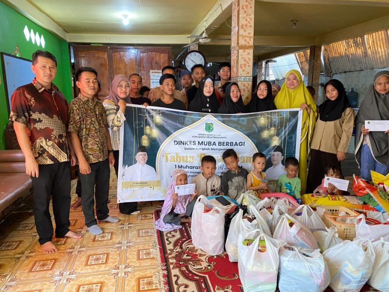 Dinas Kesehatan Musi Banyuasin dengan Penuh Kasih Sayang Berbagi Sembako Kepada Panti Asuhan El-Nusa Sekayu